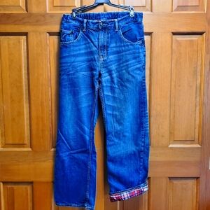 Lined boys jeans